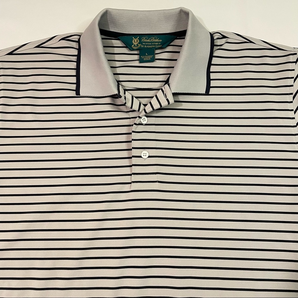 Brooks Brothers St Andrews Links Mens Golf Polo Size Large